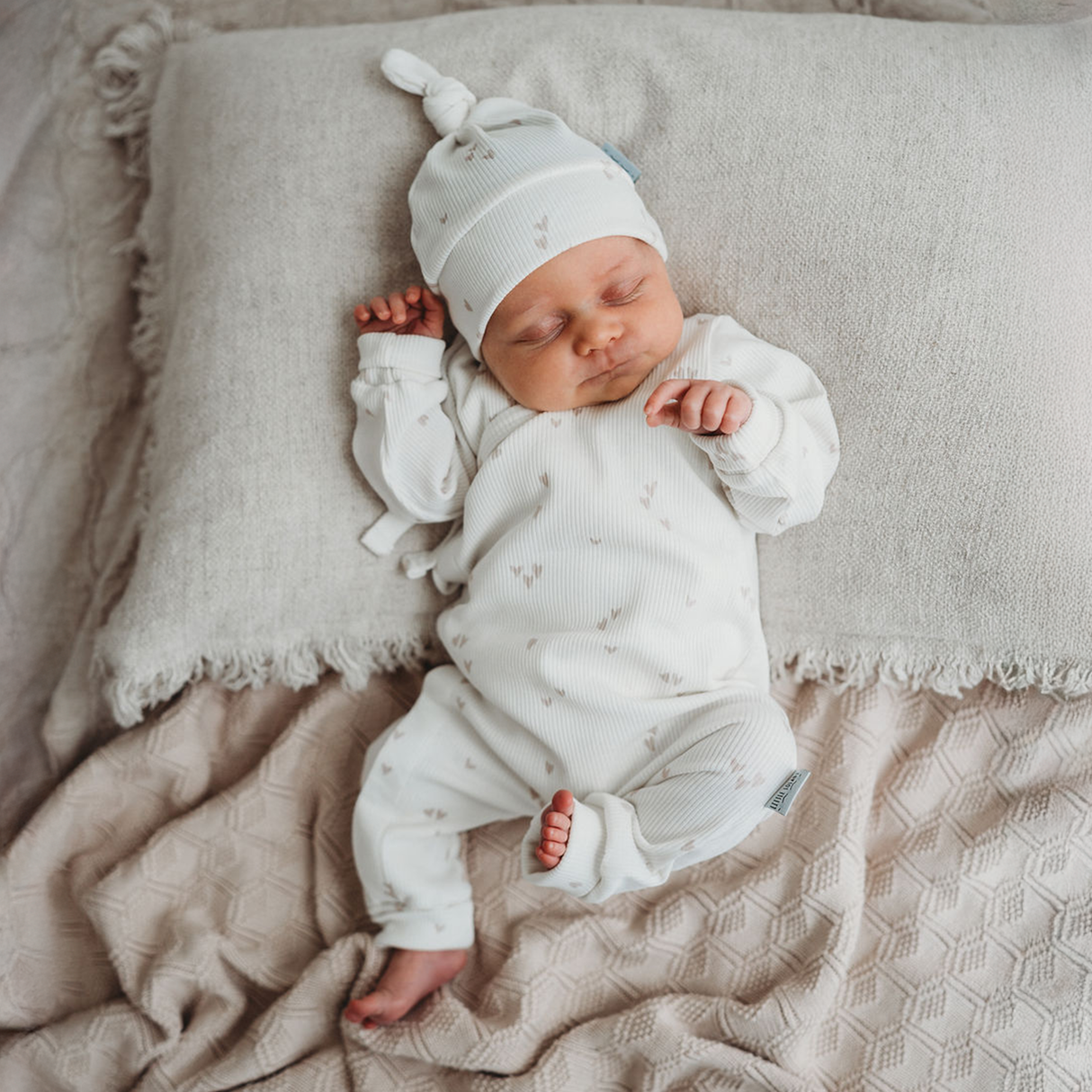 Boxpakje Met Strikje Little Hearts - Beige