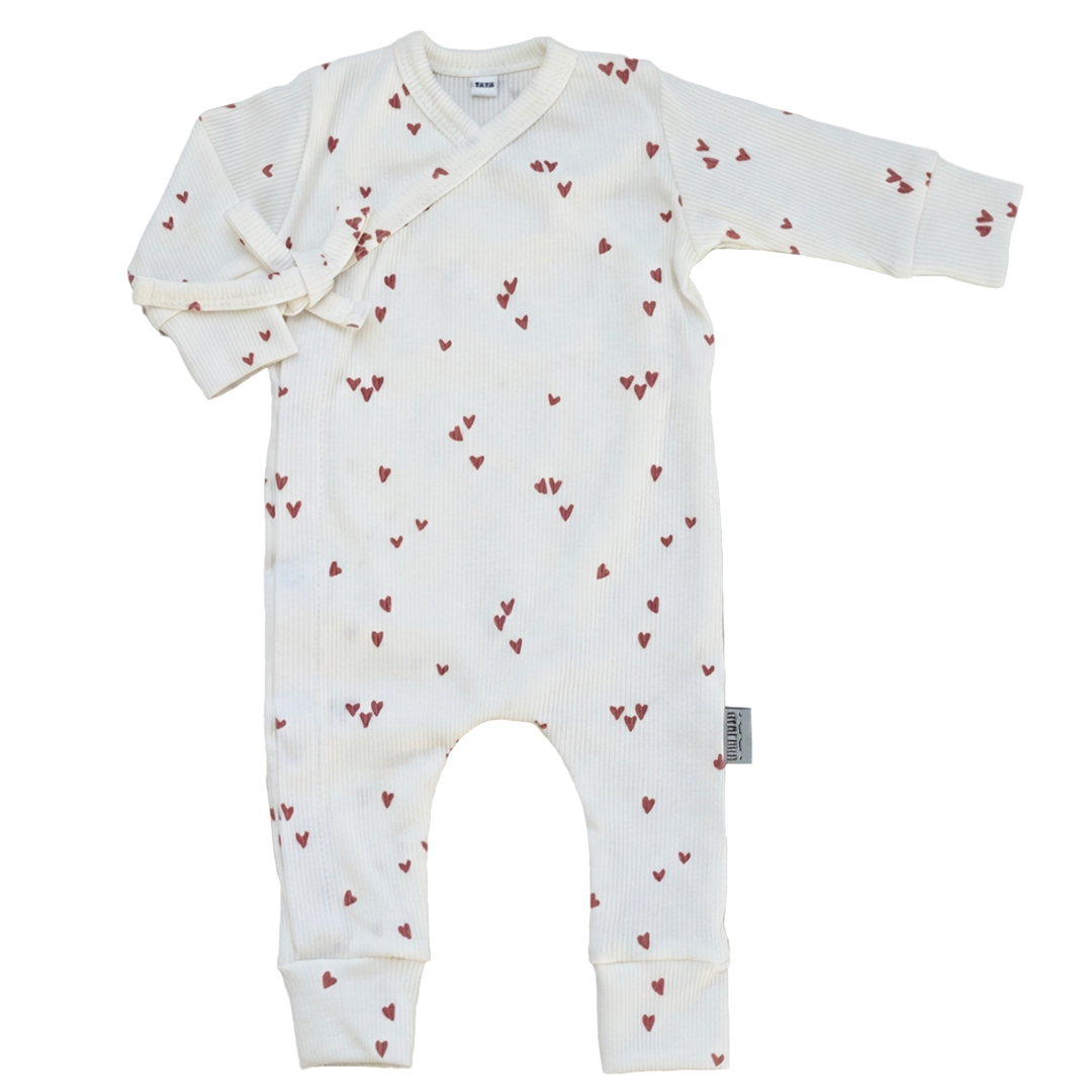 Boxpakje Met Strikje Little Hearts - Clay Pink