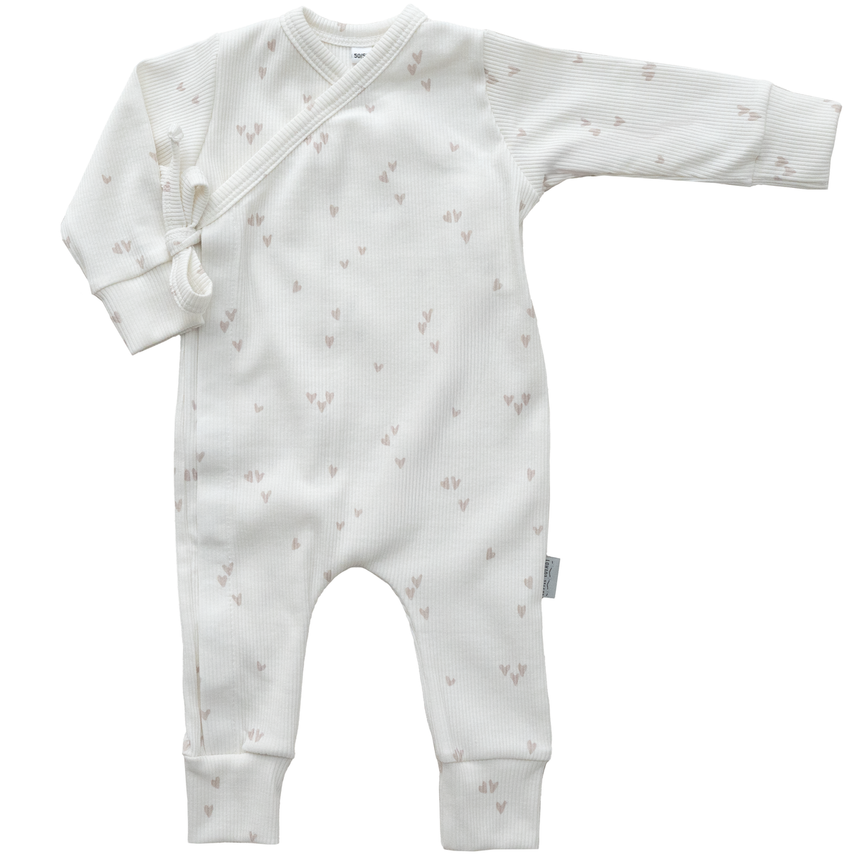 Boxpakje Met Strikje Little Hearts - Beige