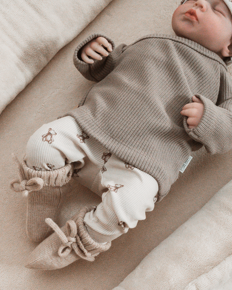 Overslagshirt Gebreid - Taupe