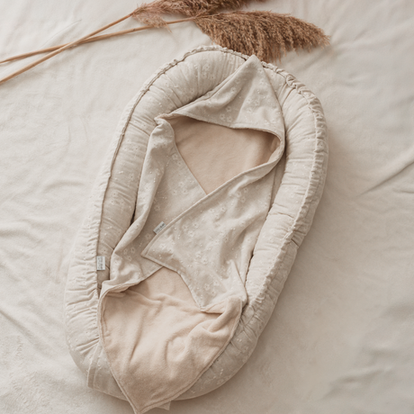 Wikkeldoek Bamboekatoen - Linen Embroidery Flowers