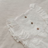 Bodysuit Ruffles - Embroidery Ecru