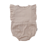 Bodysuit Ruffles Rib - Beige