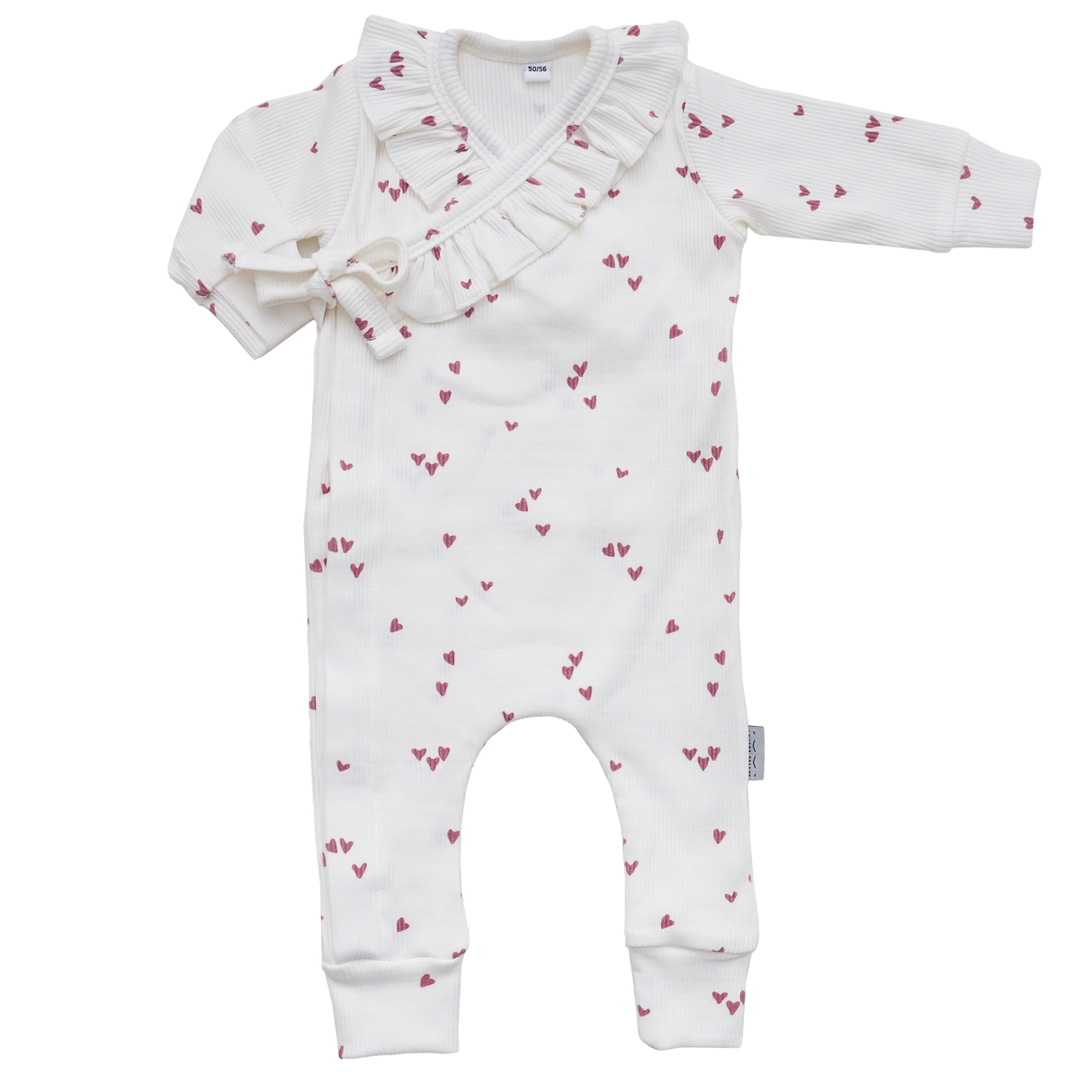 Boxpakje Met Strikje Ruffle Little Hearts - Clay Pink