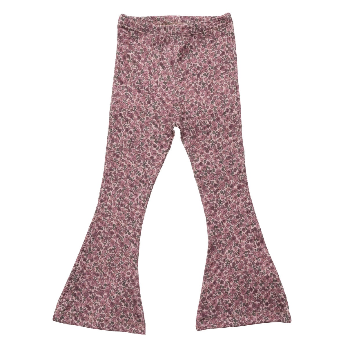 Flared Legging - Rasberry Flowers