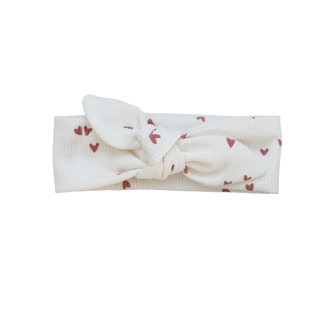 Haarband Little Hearts - Clay Pink