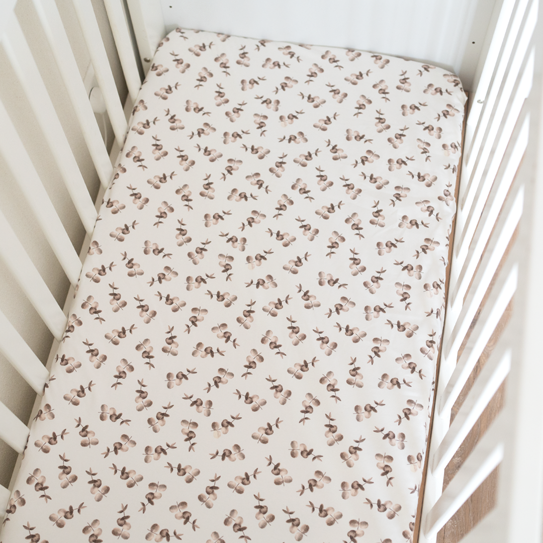 Hoeslaken Eucalyptus Beige