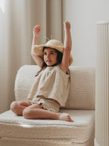 Top Embroidery - Sand