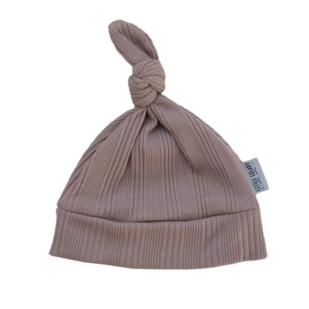 Knoopmuts Onregelmatige Rib - Taupe