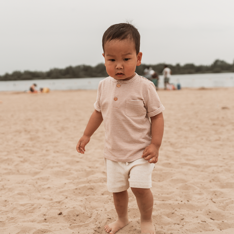 T-shirt Stripes - Brique