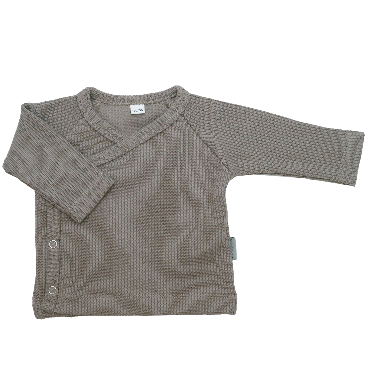 Overslagshirt Gebreid - Taupe