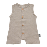 Romper Linen - Beige