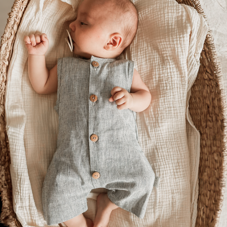 Romper Stripes Linen