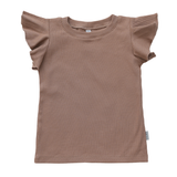 Shirt Ruffle Rib - Cacao