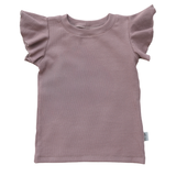 Shirt Ruffle Rib - Old Mauve