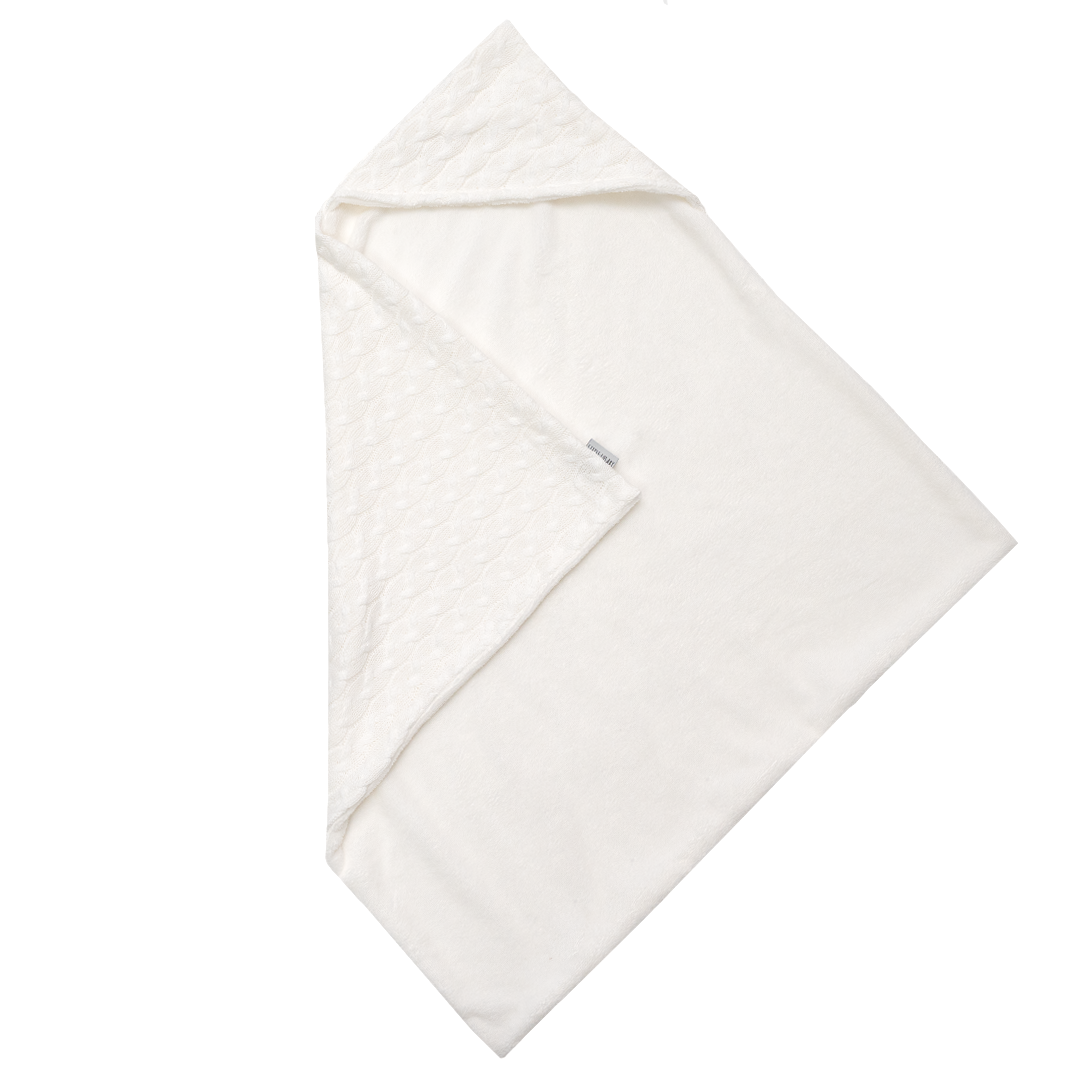 Wikkeldoek Cable Knit - Ecru