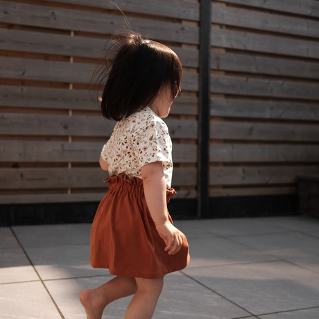 Paper Bag Skirt - Rust